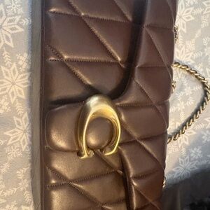 Coach Quilted Brown Crossbody Tabby 26